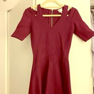 Burgundy Milly Dress